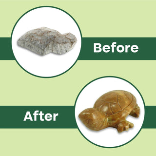 Soapstone Carving Kit - Make 3D Art 🦉🐢🐈 Choose Your Animal from The Rock Space