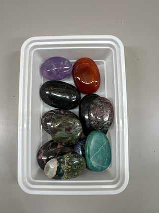 Lapis Lazuli, Larvikite, Carnelian Palm Stones - Hamilton Collection 019 from Stonebridge Imports