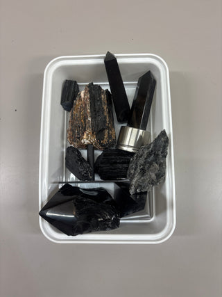 Obsidian, Tourmaline, Shungite Protection Stones - Hamilton Collection 022 from Stonebridge Imports
