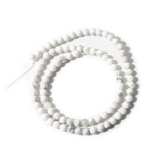 Howlite Bead Strand 15" - 4mm from The Rock Space