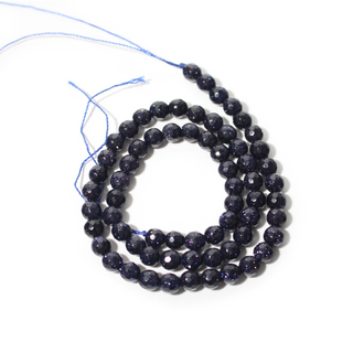 Blue Goldstone Bead Strand (Synthetic) from Stonebridge Imports