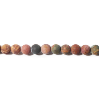 Picasso Jasper - Round Strand 15" - 4mm