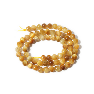 Tiger's Eye A Bead Strand 15" - 6mm Yellow from Stonebridge Imports