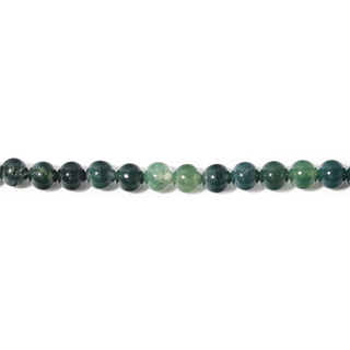 Moss Agate Bead Strand from Stonebridge Imports