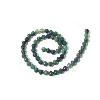 Moss Agate Bead Strand from Stonebridge Imports