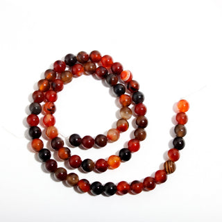 Red Agate Bead Strand (Enhanced) from The Rock Space