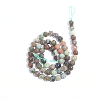 Green African Opal - Round Strand 15" - 6mm from Stonebridge Imports