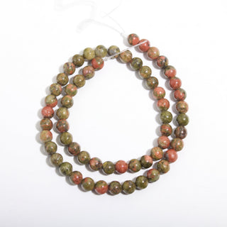 Unakite Bead Strand from The Rock Space