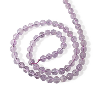 Amethyst Light Purple Round Strand 15" - 6mm from The Rock Space