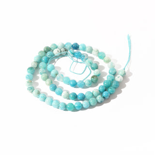 Hemimorphite - Round Strand 15" - 6mm from The Rock Space