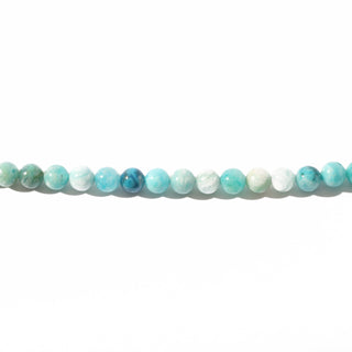 Hemimorphite - Round Strand 15" - 6mm from The Rock Space