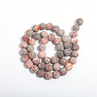 Red Leopardskin Jasper Bead Strand from The Rock Space
