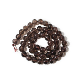 Smoky Quartz Bead Strand 15" - 8mm from Stonebridge Imports