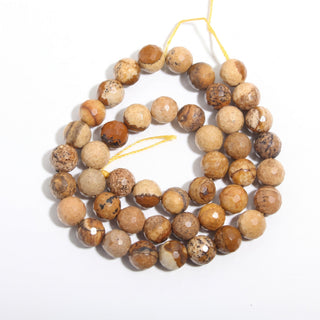 Picture Jasper Bead Strand — BE8DSC91137, new photo on a clean white background. Stonebridge Imports.