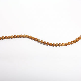 Wood Jasper Bead Strand, new photo on a clean white background. Stonebridge Imports.