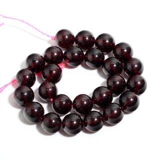 Garnet A Bead Strand — BE8SDC32851, new photo on a clean white background. Stonebridge Imports.