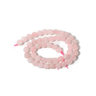 Rose Quartz Bead Strand 15" - 8mm Faceted from Stonebridge Imports