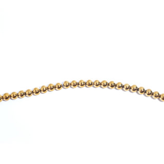 Gold Hematite Bead Strand (Enhanced), new photo on a clean white background. Stonebridge Imports.