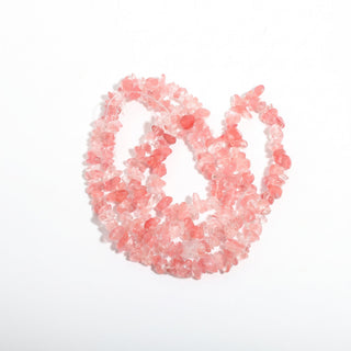 Cherry Quartz Bead Strand (Enhanced) from The Rock Space