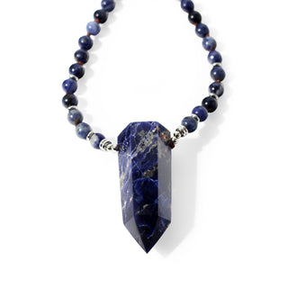 Sodalite Mala w/ Point - 8mm - 80 Beads from The Rock Space