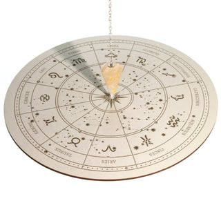 Zodiac Engraved Pendulum Divination Board    from The Rock Space