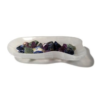 Selenite Bowl White - Freeform 8" from The Rock Space