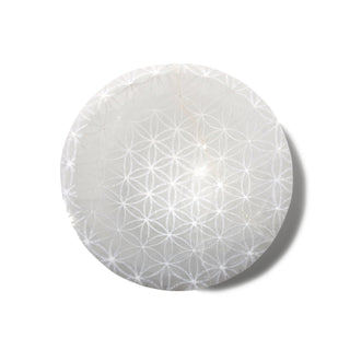 Selenite Bowl - Flower of Life - Round 4" from The Rock Space