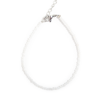 White Moonstone Bracelet - 2-3mm from Stonebridge Imports
