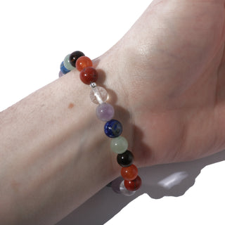 Chakra Stones Round Bracelet - 8mm    from The Rock Space