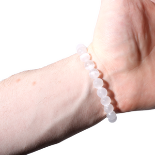 Selenite Round Bracelet - 8mm from The Rock Space