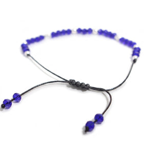 Evil Eye Bracelet with Coloured Beads and Cord - Adjustable from Stonebridge Imports