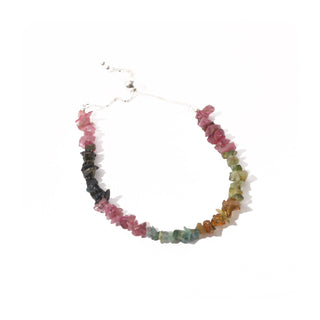 Mixed Tourmaline Chip Bead Bracelet - Sterling Silver    from Stonebridge Imports