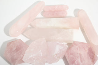 Rose Quartz Rough/Carving OTT Bundle #1 from Stonebridge Imports