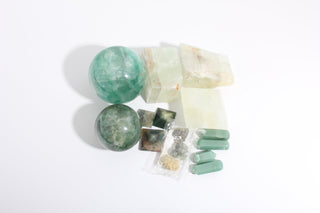Prehnite, Calcite, Fluorite Green OTT Bundle from Stonebridge Imports