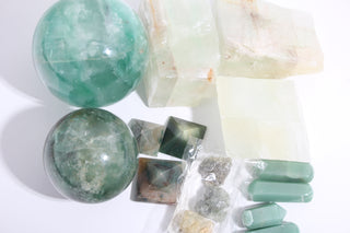 Prehnite, Calcite, Fluorite Green OTT Bundle from Stonebridge Imports