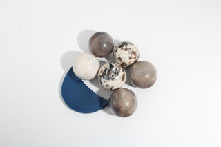Volcano Agate, Trolleite, Dyed Agate Sphere and Moon OTT Bundle (Enhanced) from Stonebridge Imports
