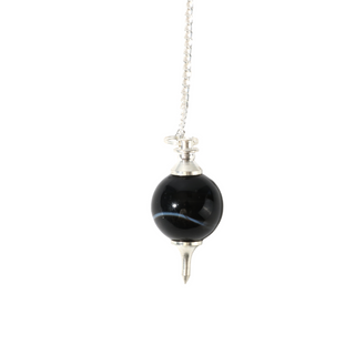 Black Onyx Ball and Point Pendulum - 3 Pack from The Rock Space