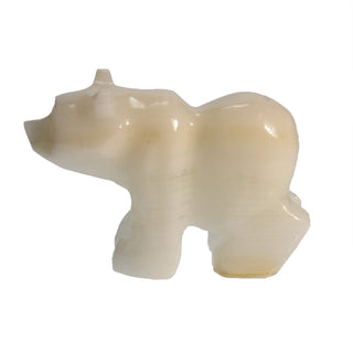 White Aragonite Bear Carving    from The Rock Space