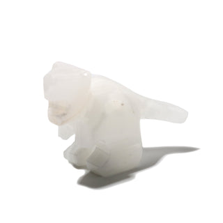 White Aragonite Tyrannosaurus Rex Dinosaur Carving - 1" to 2"    from Stonebridge Imports