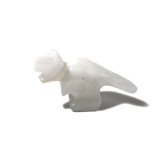 White Aragonite Tyrannosaurus Rex Dinosaur Carving - 1" to 2"    from Stonebridge Imports
