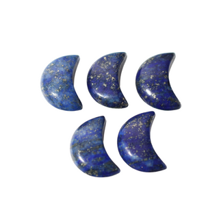 Lapis Lazuli Moon Carving - 5 Pack from The Rock Space