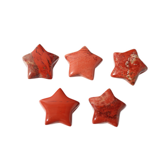 Red Jasper Star Carving - 5 Pack from Stonebridge Imports