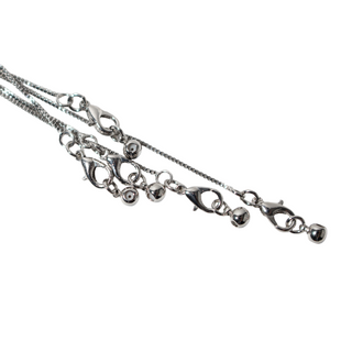 Silver Plated Adjustable "Box Style" Chain - 18" Long - 5 Pack from Stonebridge Imports