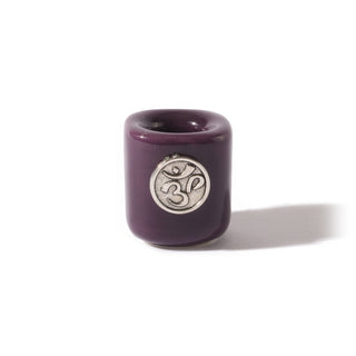 Mini Ceramic Candle Holder with Charm Om   from The Rock Space