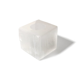Selenite Candle Holder - Square from The Rock Space
