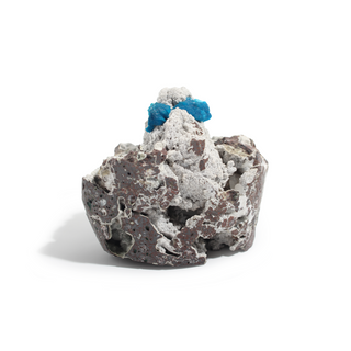 Cavansite Cluster on Matrix from India - Unique #9 - 3 7/8" from The Rock Space