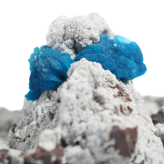 Cavansite Cluster on Matrix from India - Unique #9 - 3 7/8" from The Rock Space