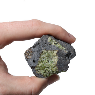 Peridot Clusters on Basalt - 1 kg Flat from The Rock Space