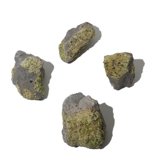 Peridot Clusters on Basalt - 1 kg Flat    from The Rock Space