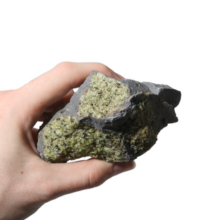 Peridot Clusters on Basalt - 1 kg Flat    from Stonebridge Imports